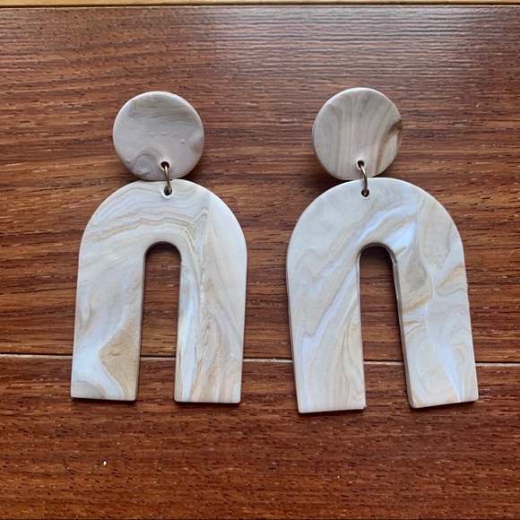 Jewelry - Handmade Artisan Polymer Clay Statement Earrings